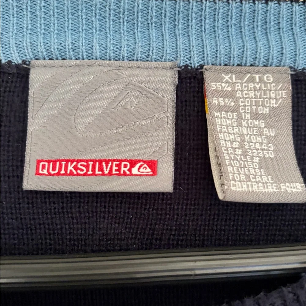 Quiksilver Men's Dark Blue Crewneck Sweater